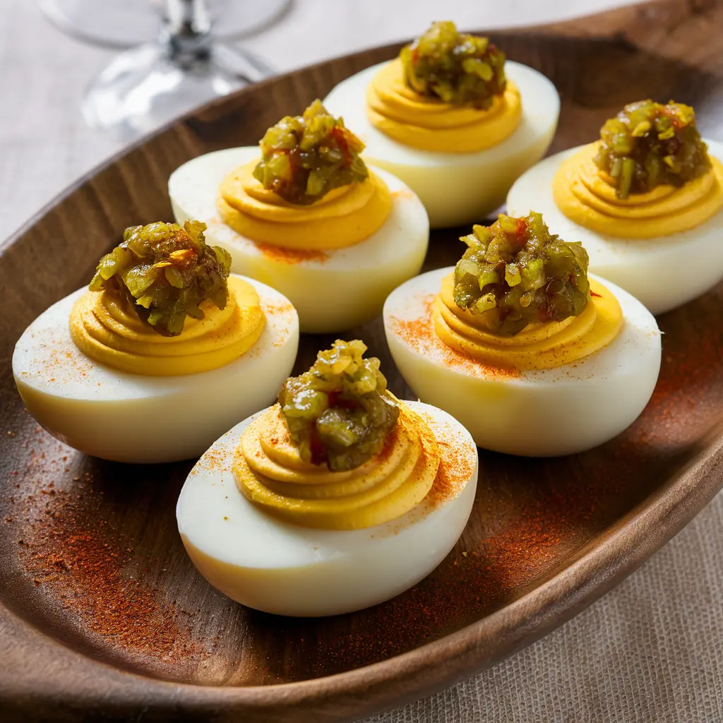 deviled eggs with relish