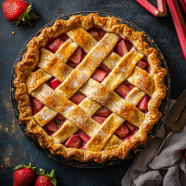 strawberry rhubarb pie